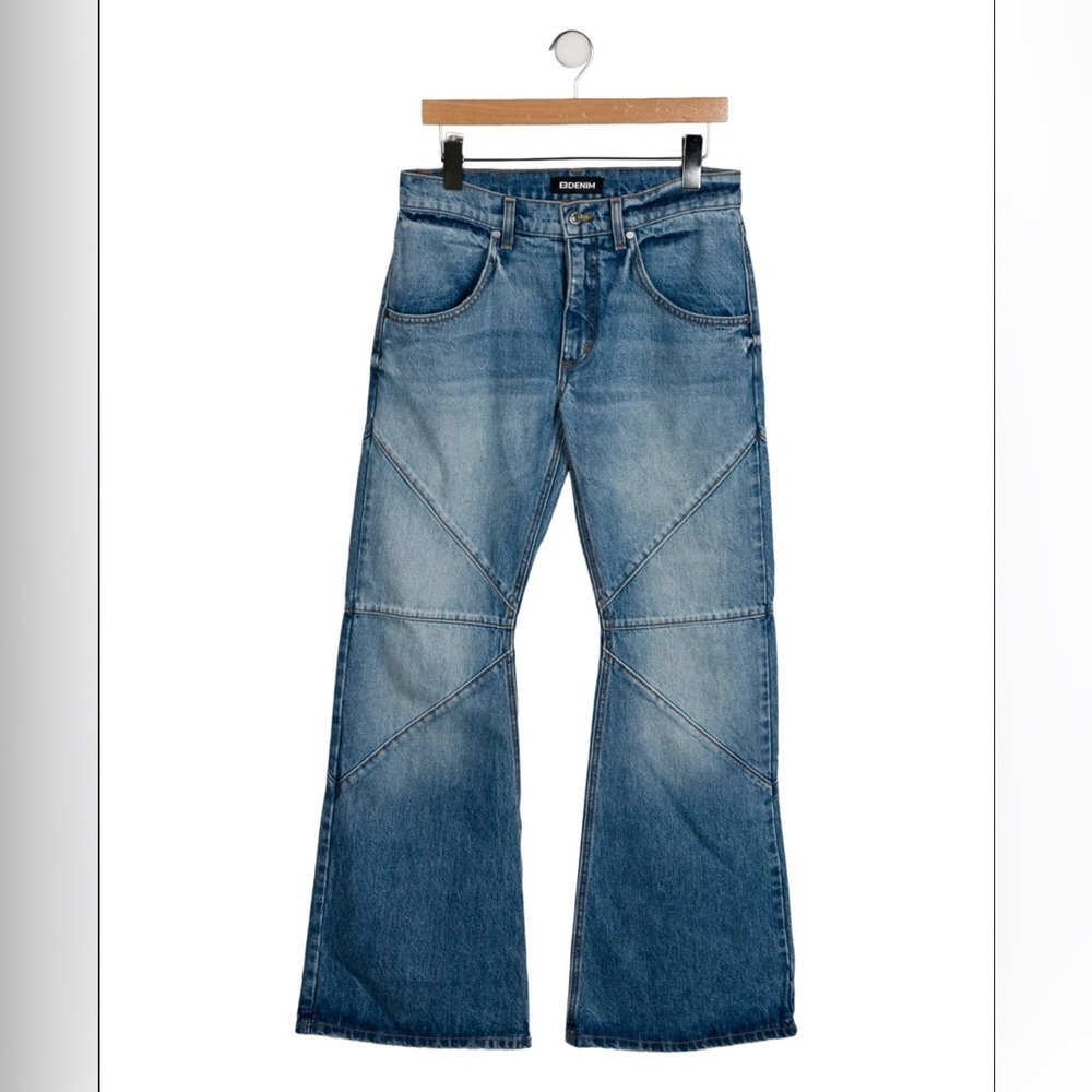 EB Denim Blue Flare - Mid-Rise & Wide Leg Jeans | Size 24